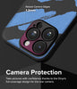 iPhone 15 Pro Max Case Cover |Onyx Design Series |Blue Brush