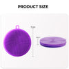 Silicone Dishwash Sponge [Pack of 3] Red/Purple/Blue