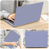 Matte Case For MacBook Air 13 inch 2022-2018 A2337 M1 A2179 A1932 Retina Display Touch ID Plastic Hard Shell&Keyboard Skin&Screen Protector-Rock Grey