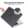 Frost Matte Rubberized Hard Case For MacBook Air 13.6 inch Case 2024 2022 Release M3 A3113 A2681 M2 with Liquid Retina Display Touch ID,  White