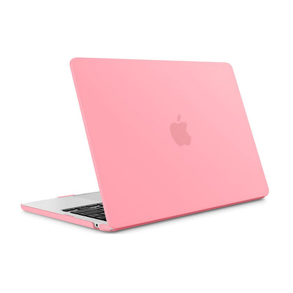 Frost Matte Rubberized Hard Case For MacBook Air 13.6 inch Case 2024 2022 Release M3 A3113 A2681 M2 with Liquid Retina Display Touch ID,  Pink