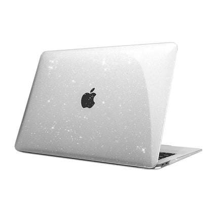 Glitter Bling Case for MacBook Pro 13.3 inch Case 2020- 2016 Release Model A1706 A1708 A1989 A2159 A2289 A2251 A2338 Laptop Hard Shell Cover White