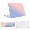 Matte Case For MacBook Pro 13 inch M2 2022-2016 A2338 M1 A2251 A2289 A2159 A1989 A1708 A1706 Casel&Keyboard Skin&Screen Protector-Gradient Pink &Blue