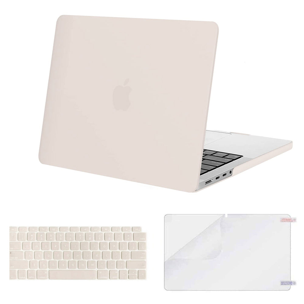 Matte Case Combo | MacBook Pro 14 inch Case 2023 2022 2021 Release M3 A2918 A2992 M2 A2779 M1 A2442 Pro Max Chip | Rock Grey