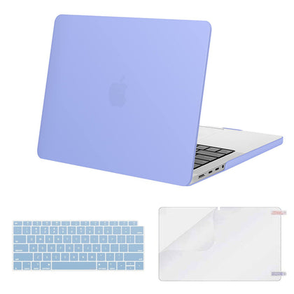 Matte Case Combo | MacBook Pro 14 inch Case 2023 2022 2021 Release M3 A2918 A2992 M2 A2779 M1 A2442 Pro Max Chip | Tranquility Blue