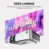 Wifi Projector |3500 Lumens/Screen Size upto 120 inch| Native Res 1280x720P| Wireless Screen Mirroring Video Projector