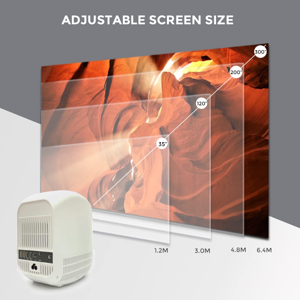 Full HD Projector 4K LED [Screen Size Up to 300