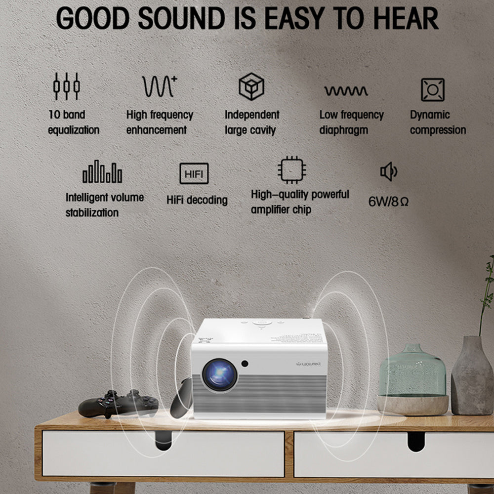 Video Projector |4500 Lumens/ Screen Size upto 200 inch|Native Res 1080P/Full HD Home Theater Portable Movie Projectors