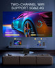 WiFi Portable Projector 150 ANSI Lumens Portable Outdoor Movie Projector with 200