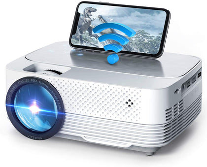 Android Projector |1080P Full HD Supported 4000L Outdoor Portable Projector, 200