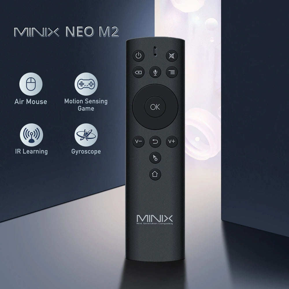 MINIX NEO M2 2.4G Motion Sensing Smart Remote Wireless Air Mouse with Voice Six-Axis Gyroscope Remot for MINIX Smart TV Box,PC…