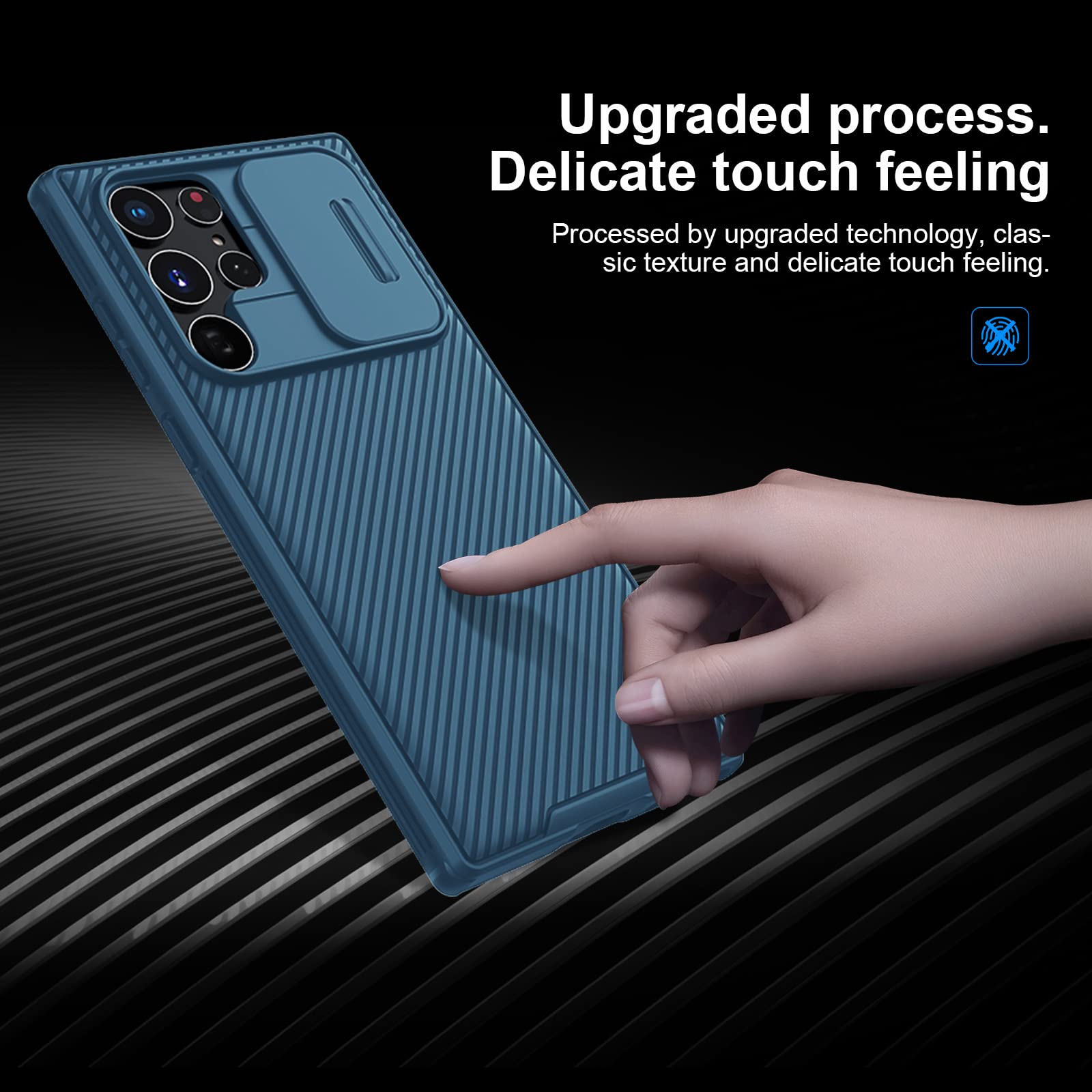 Samsung Galaxy S22 Ultra Case | CamShield Pro Phone Cover | Blue