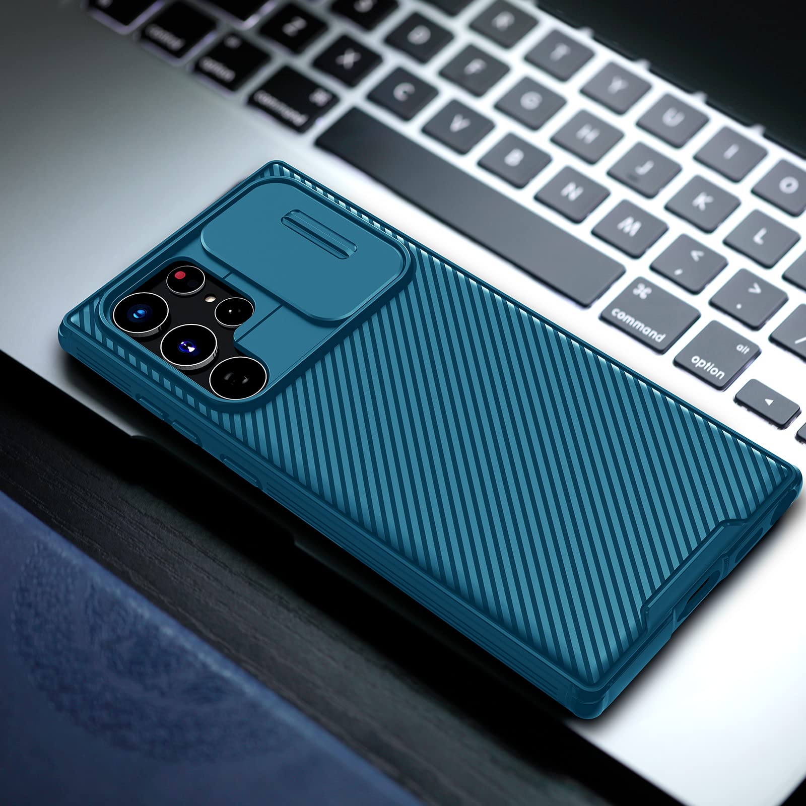 Samsung Galaxy S22 Ultra Case | CamShield Pro Phone Cover | Blue