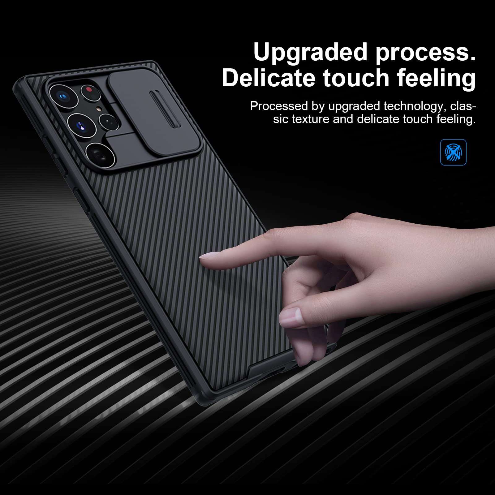 Samsung Galaxy S22 Ultra Case | CamShield Pro Phone Cover | Black