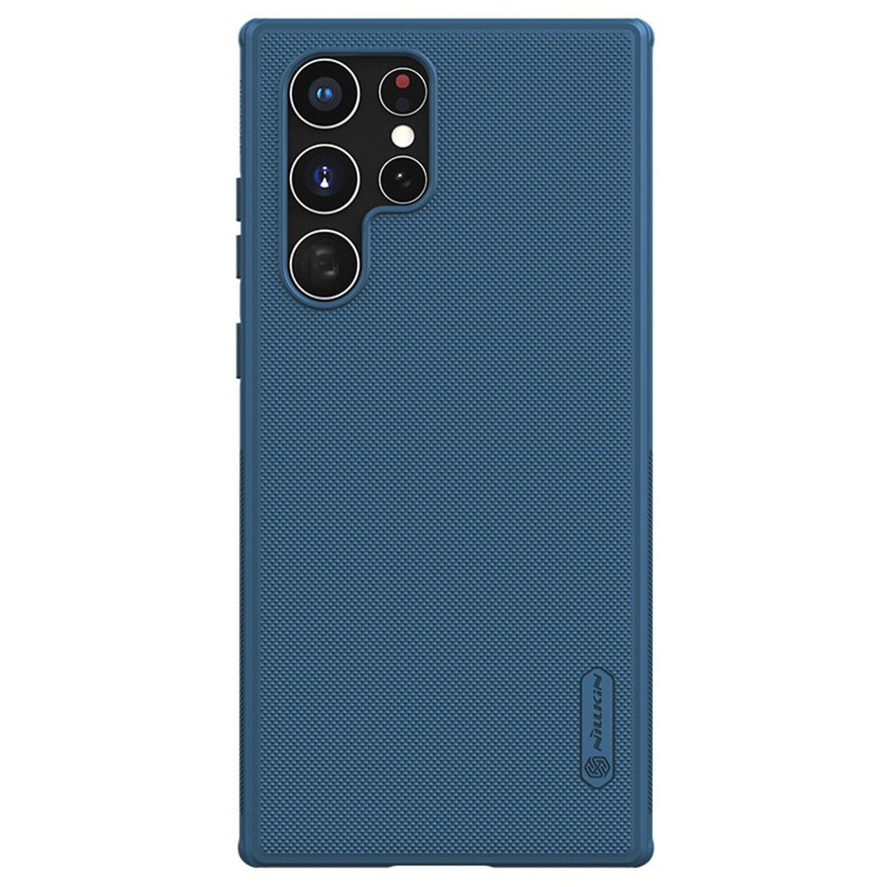 Samsung Galaxy S22 Ultra 5G Case | Super Frosted Shield Pro Hard Back Phone Cover | Blue