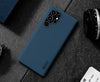 Samsung Galaxy S22 Ultra 5G Case | Super Frosted Shield Pro Hard Back Phone Cover | Blue