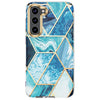Samsung Galaxy S23 Plus 5G | Marble Shockproof Bumper Stylish Slim Phone Cases | Blue Marble