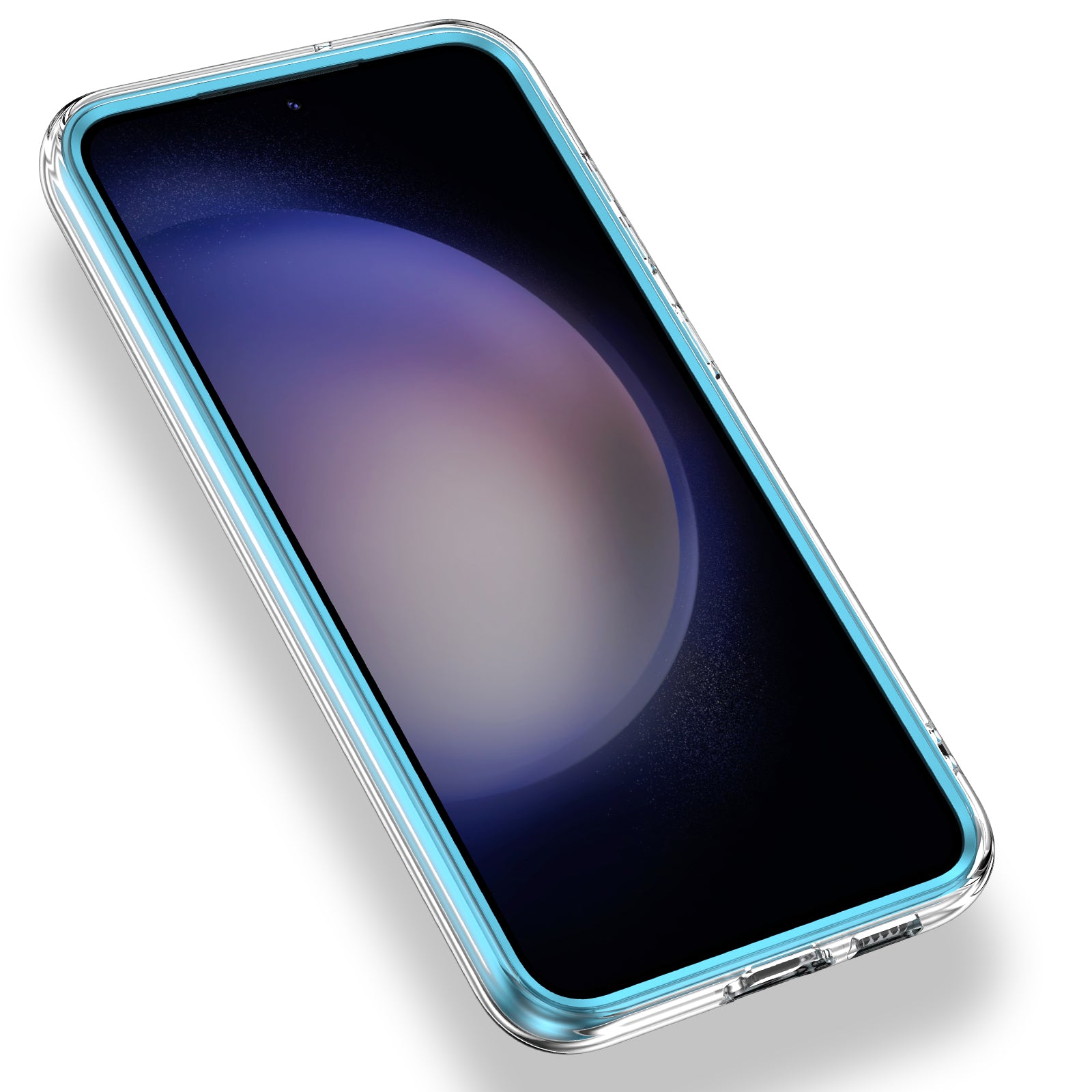 Samsung Galaxy S23 Plus 5G | Marble Shockproof Bumper Stylish Slim Phone Cases | Blue Marble