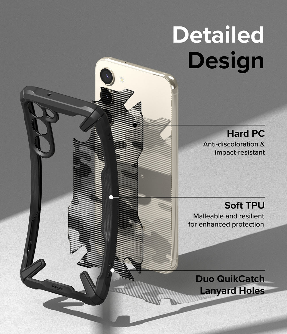 Samsung Galaxy S23 Plus Case Cover | Fusion-X Series | Camo black