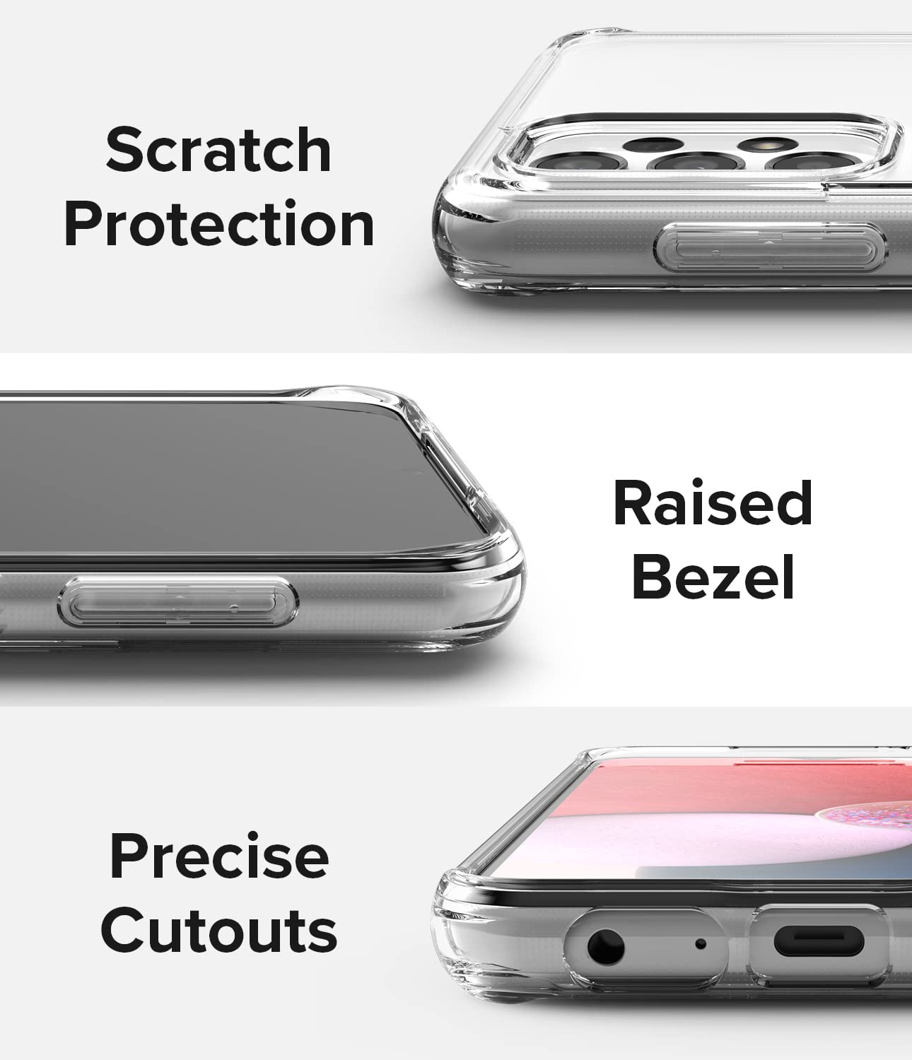 Samsung Galaxy A13 4G Case Cover| Fusion Series| Clear