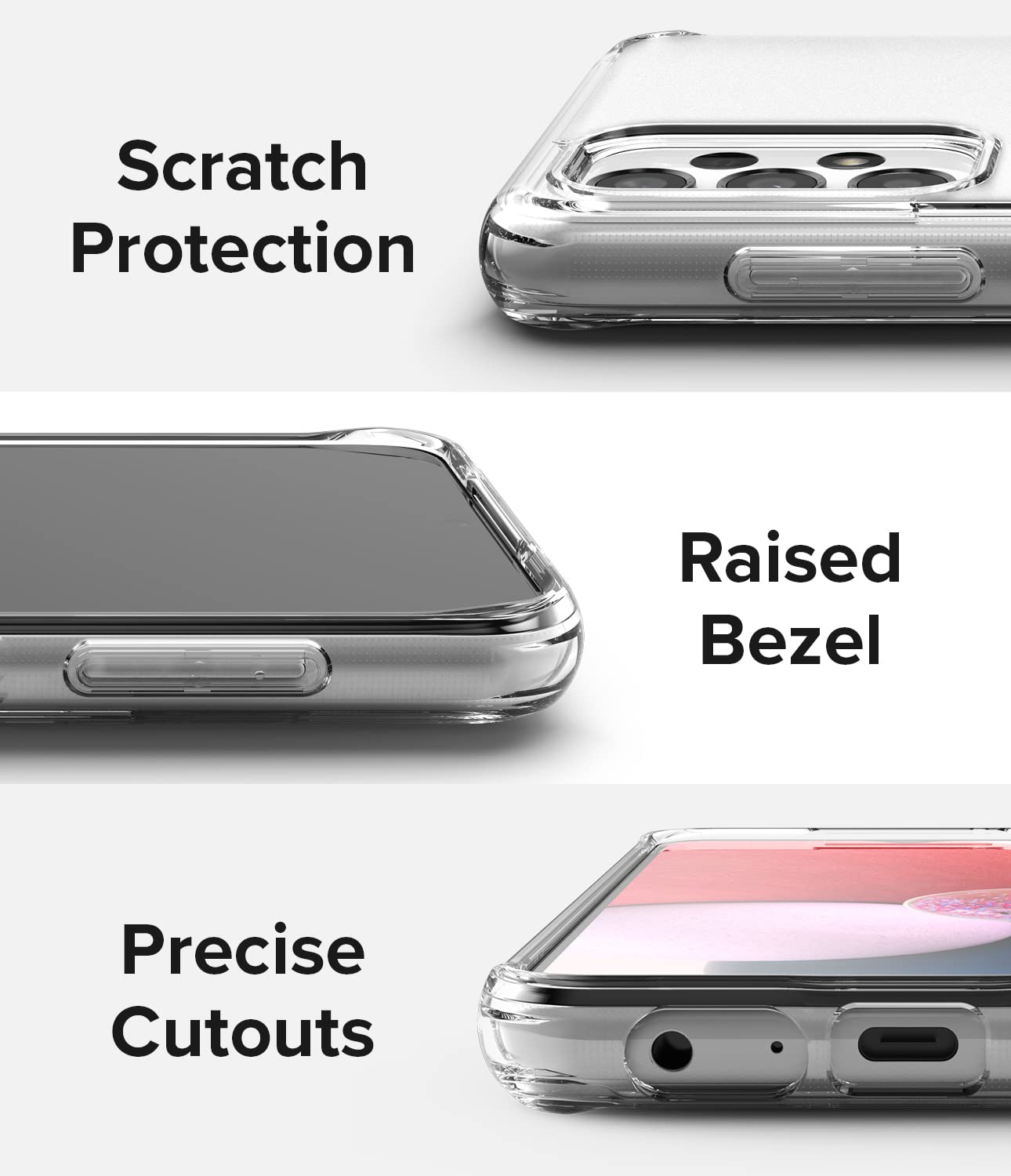 Samsung Galaxy A13 4G Case Cover| Fusion Series| Matte Clear