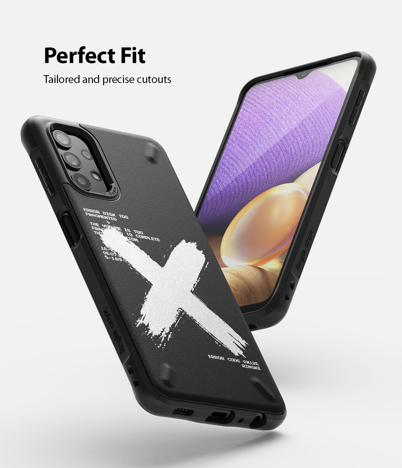 Samsung Galaxy A32 5G Case Cover| Onyx Series -X Design| Black