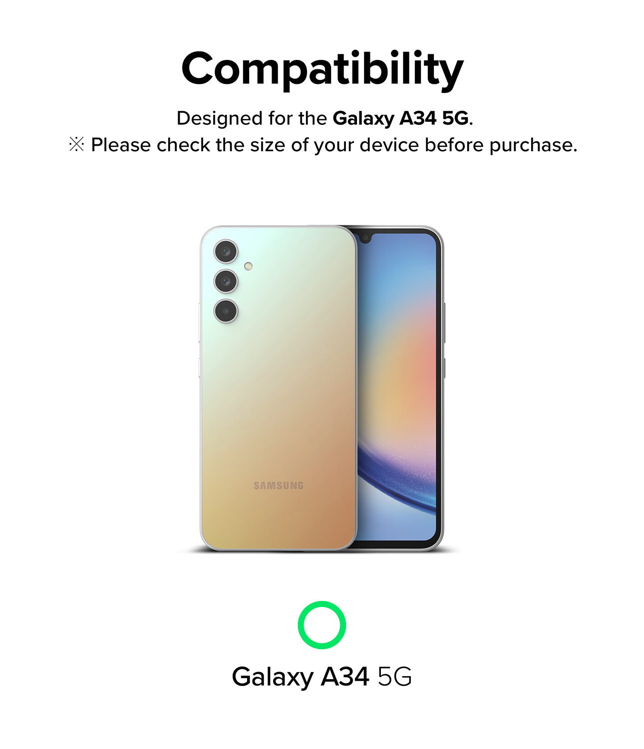 Samsung Galaxy A34 Screen Protector | Full Cover Tempered Glass Protector | Pack Of 2