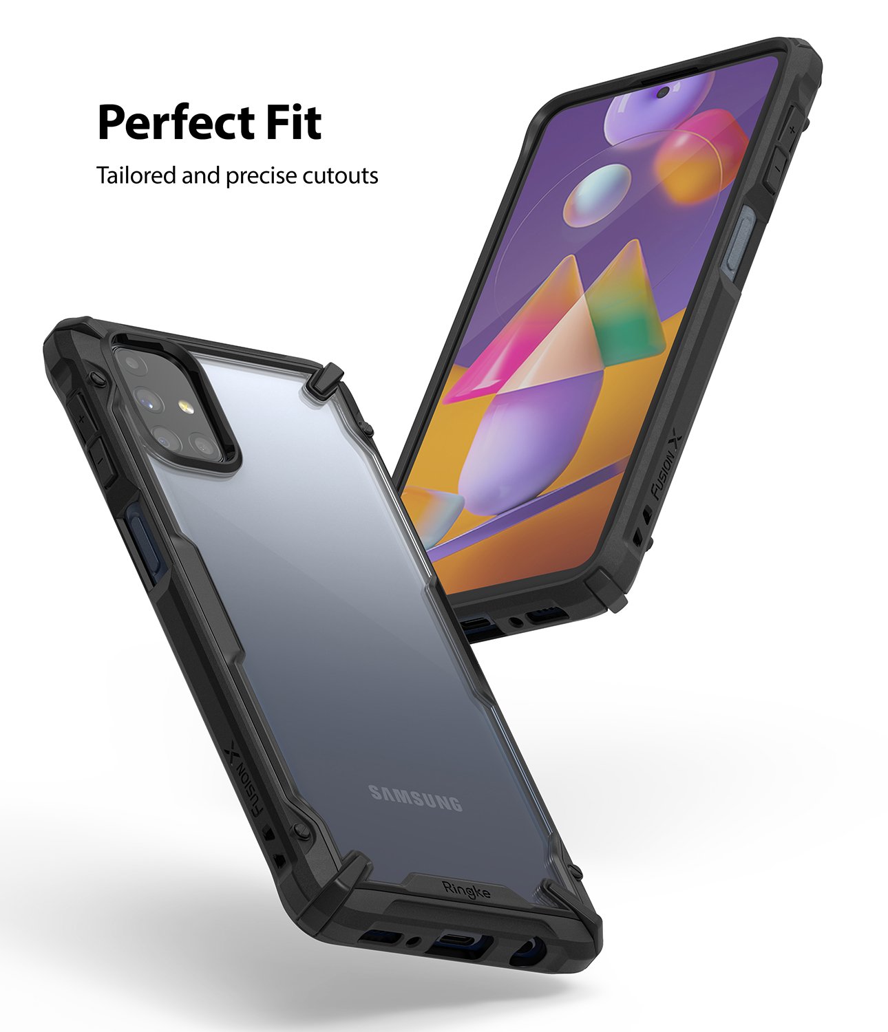 Samsung M31S Ringke Fusion X Case Black