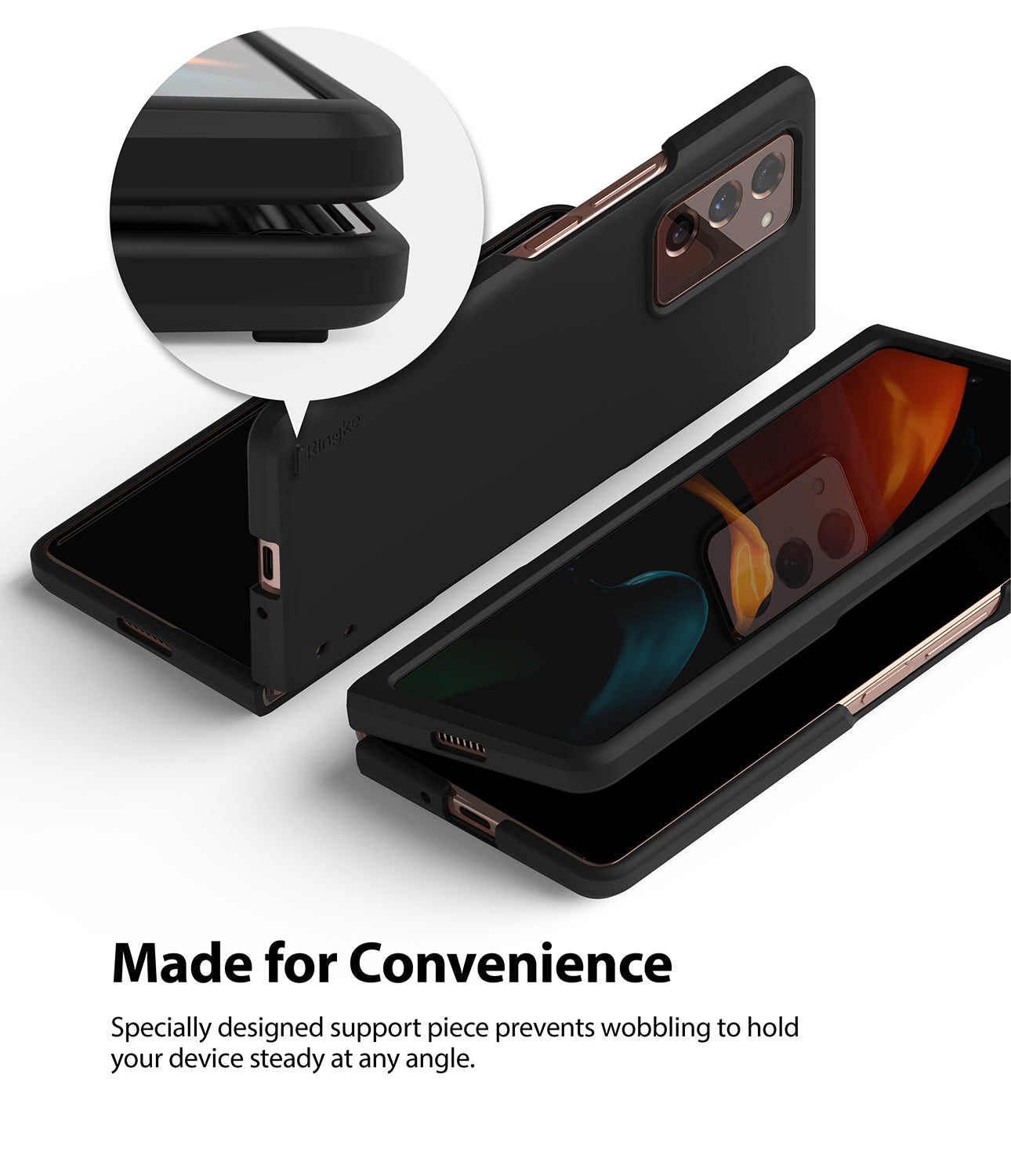 Samsung Z Fold 2 Ringke Slim Case Matte Black