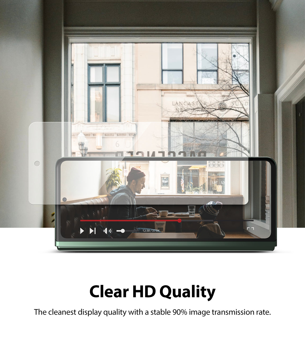 Samsung Galaxy Z Fold 3 Screen Protector| Invisible Defender Full Coverage Film| (Front 1+ Back 1)