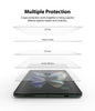 Samsung Galaxy Z Fold 3 Screen Protector| Invisible Defender Full Coverage Film| (Front 1+ Back 1)