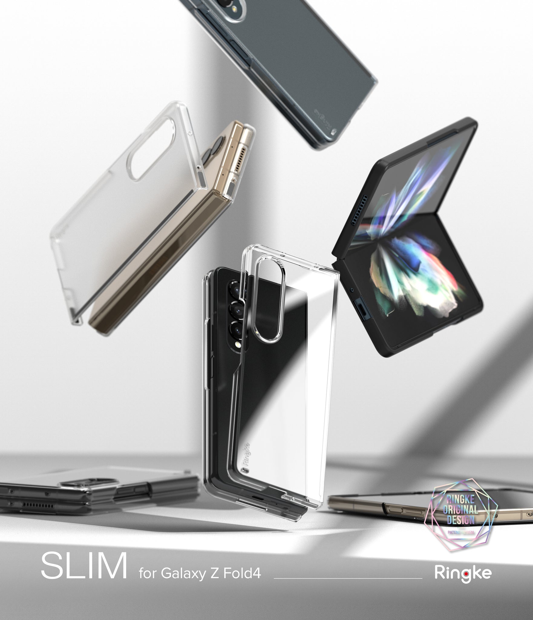 Samsung Galaxy Z Fold 4 Case Cover| Slim Series| Matte Clear