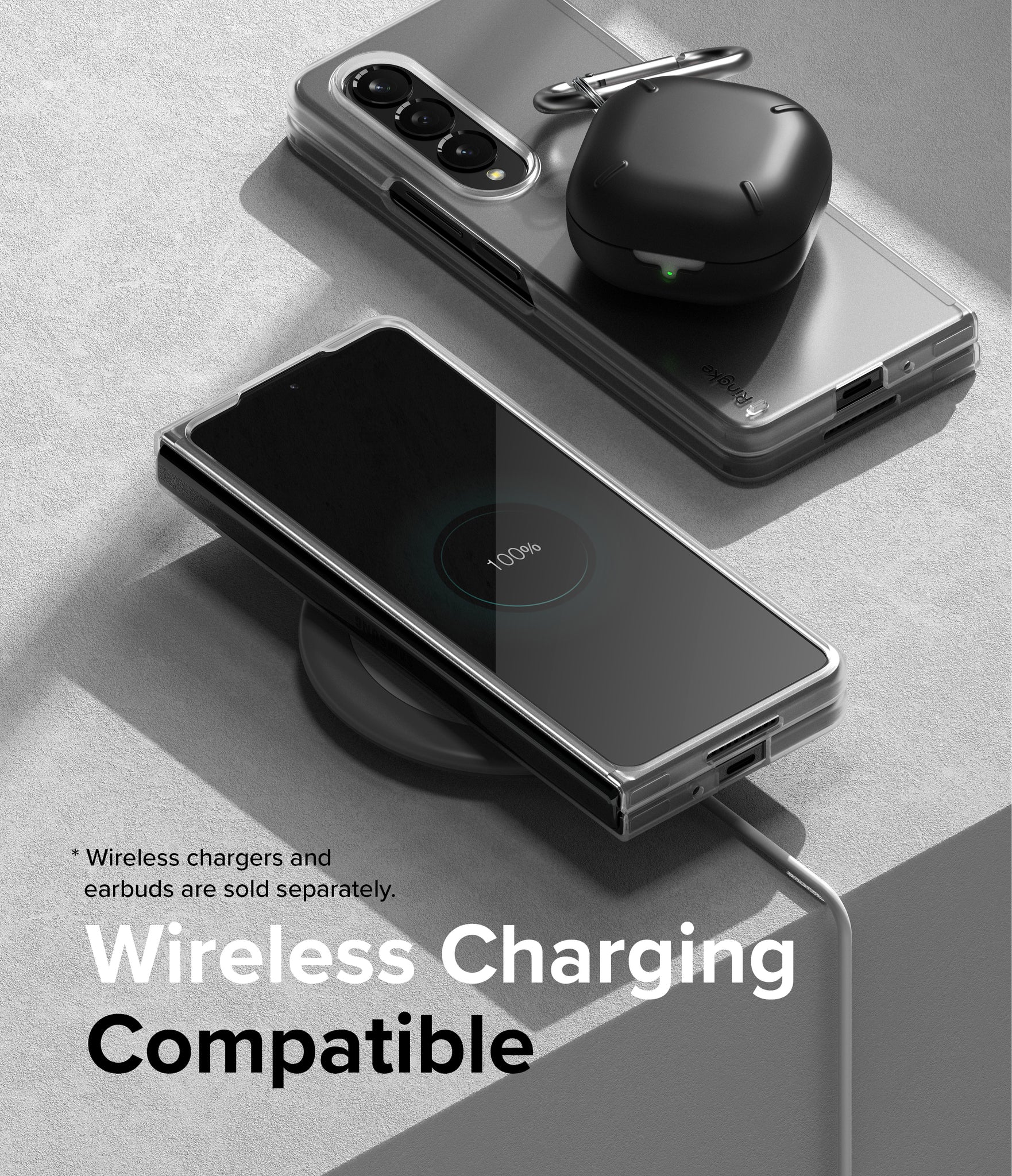 Samsung Galaxy Z Fold 4 Case Cover| Slim Series| Matte Clear