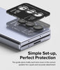 Samsung Galaxy Z Fold 5 Lens Protectors | Camera Lens Frame Glass | Black