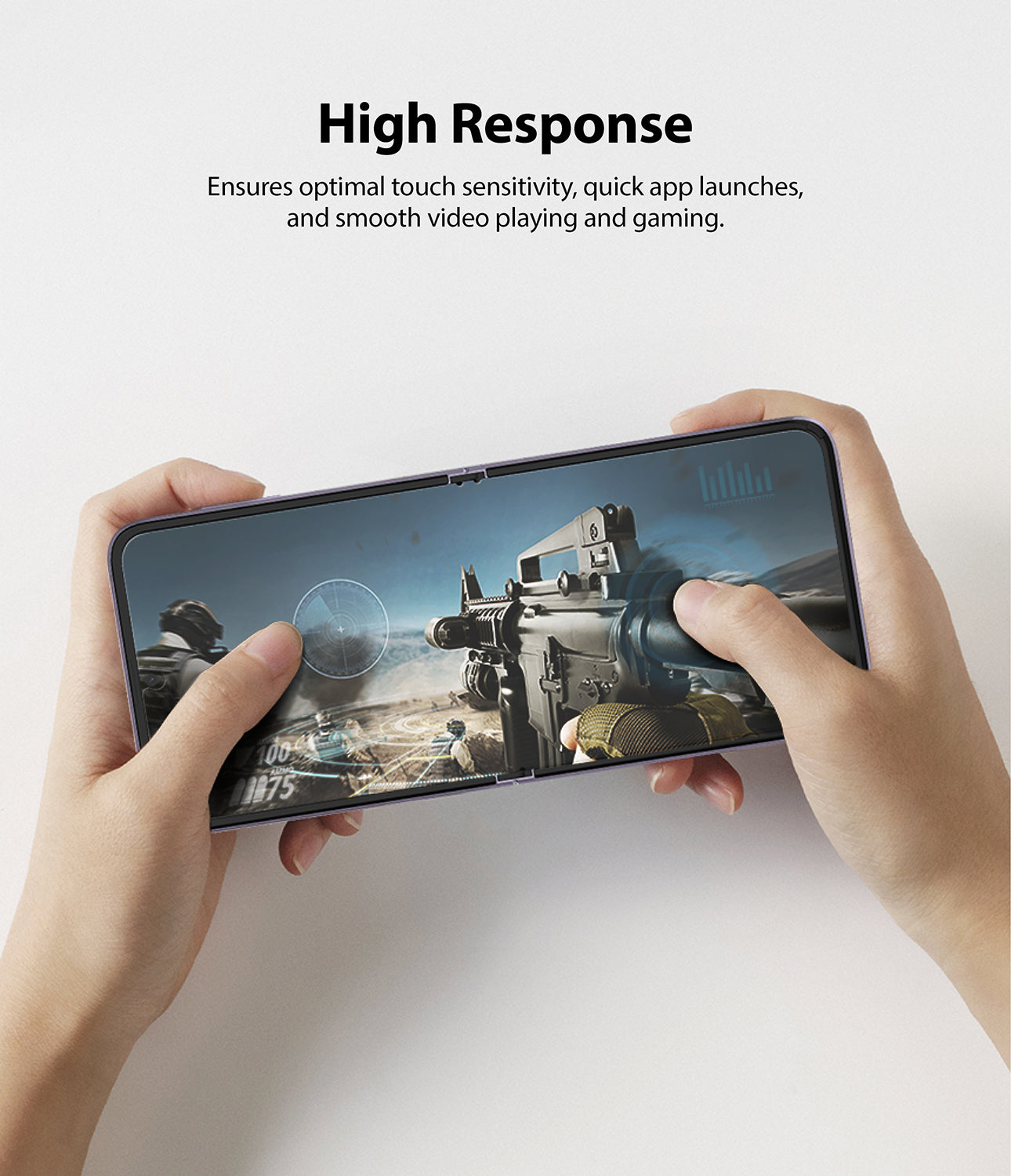 Samsung Galaxy Z Flip 3 Screen Protector| Invisible Defender Full Coverage Film| 2 Pack