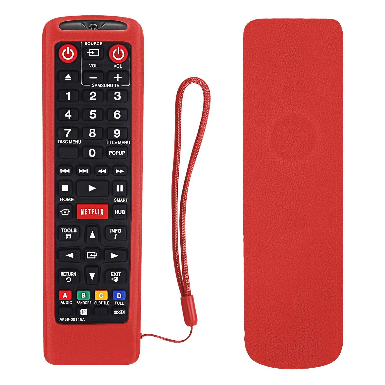 Silicone Remote Cover for Samsung Remote Control, Smart TV Remote Skin Sleeve| Red