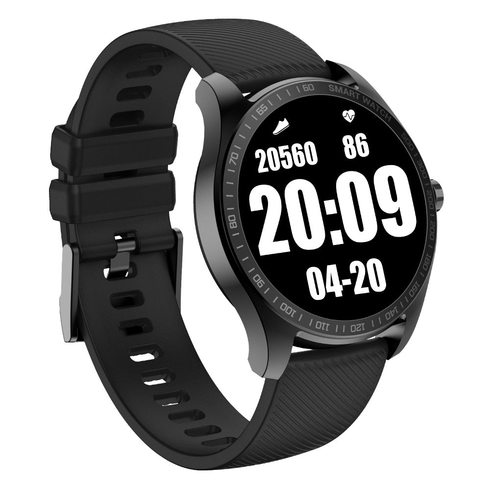 KW11 AMOLED 1.2'' Touch Screen IP68 Waterproof Smartwatch Fitness Tracker with Multi-Sport Mode Heart Rate Sensor Pedometer Compass Real Time