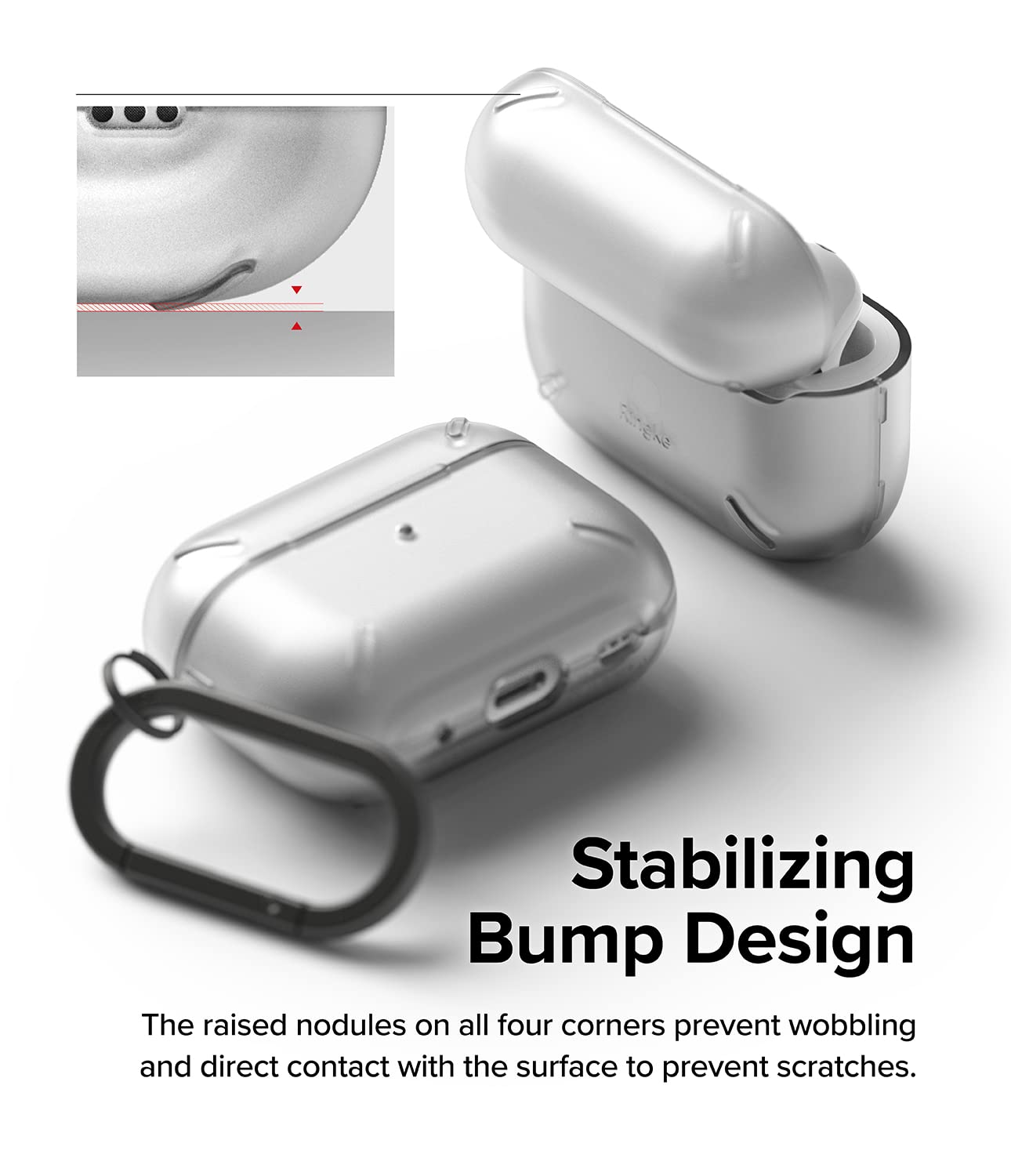 Layered Case Designed for AirPods Pro (2nd) | Matte Clear