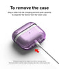 Layered Case Designed for AirPods Pro (2nd) | Clear Purple