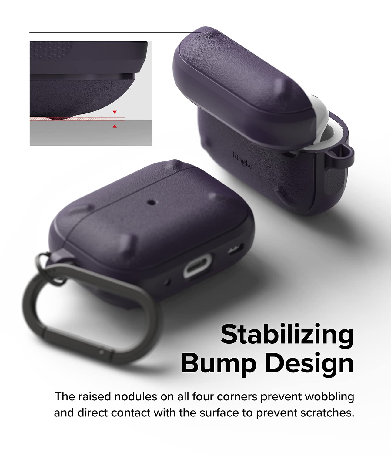 AirPods Pro  2nd  Case Cover | Onyx Series | Deep Purple