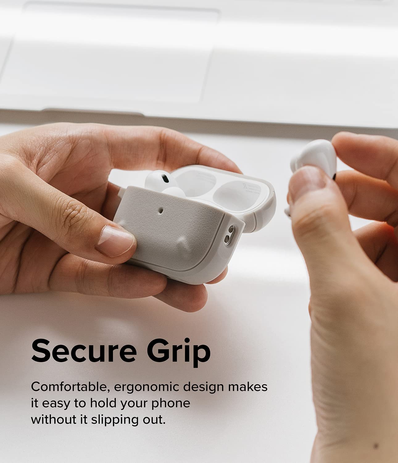 AirPods Pro  2nd  Case Cover | Onyx Series | Warm Gray