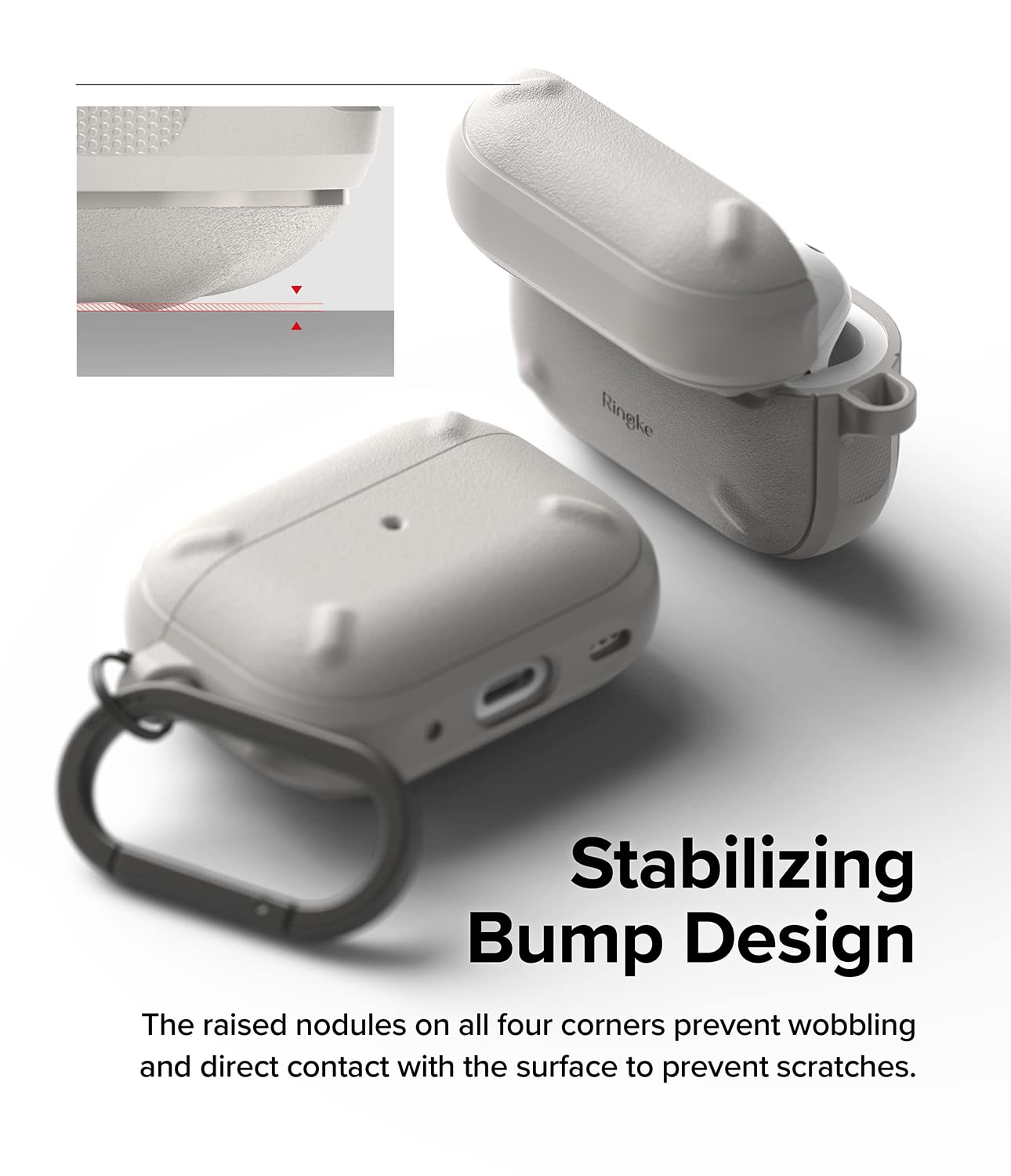 AirPods Pro  2nd  Case Cover | Onyx Series | Warm Gray