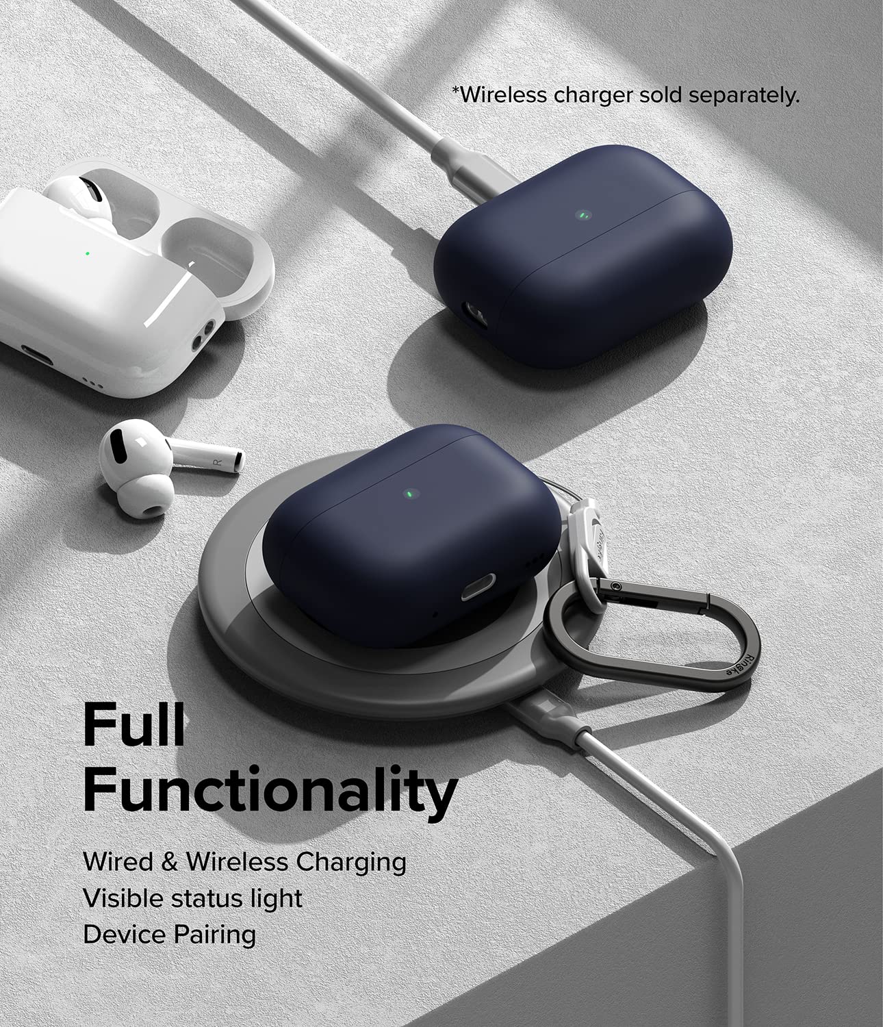 AirPods Pro  2nd  Case Cover | Silicone Series | Midnight Blue