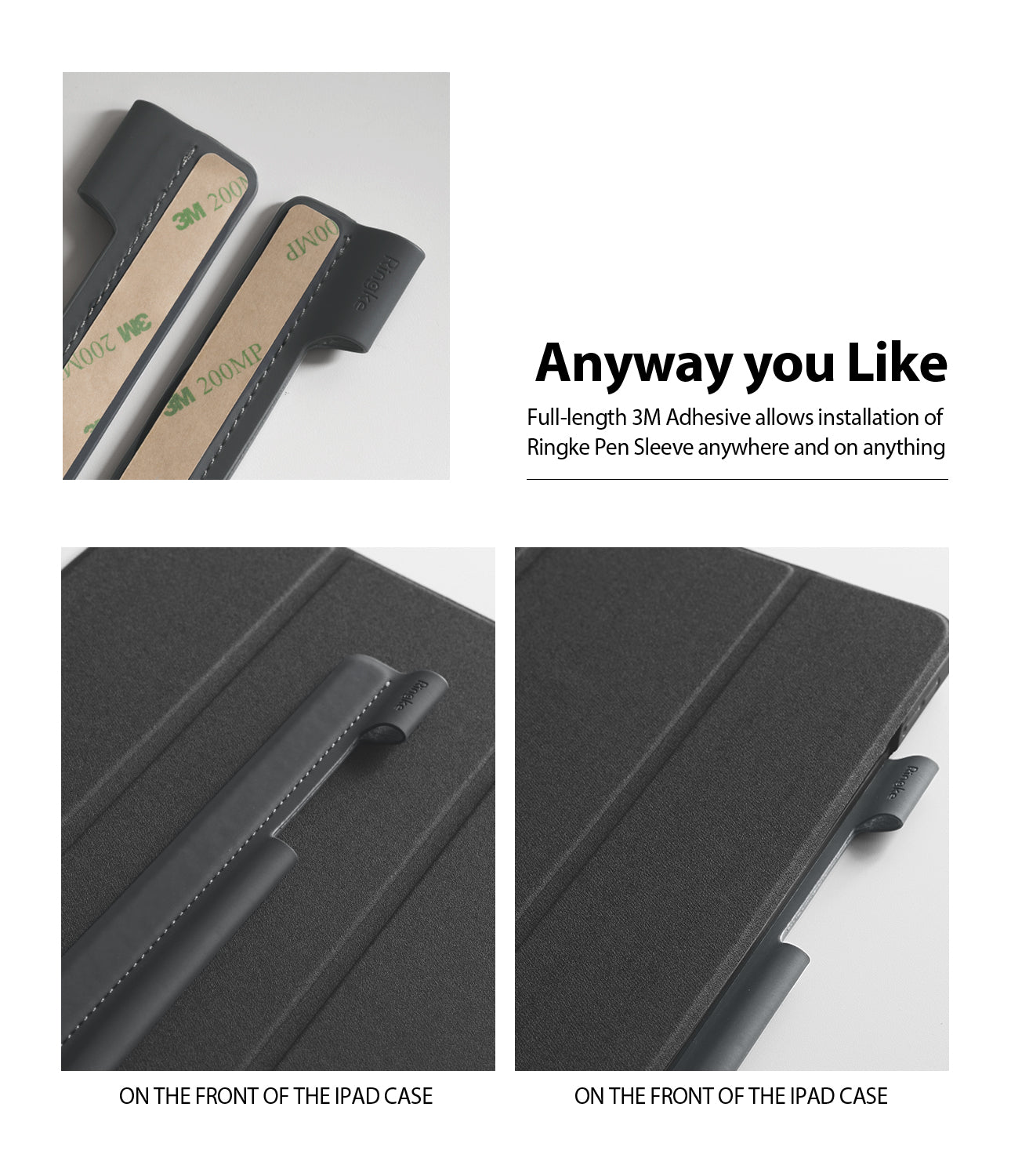 Pen Sleeve |Apple Pencil (1st and 2nd Gen) Holder | Gray