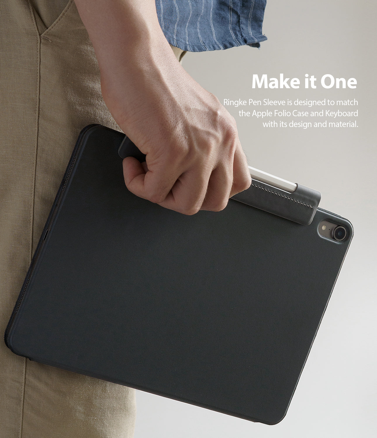 Pen Sleeve |Apple Pencil (1st and 2nd Gen) Holder | Gray