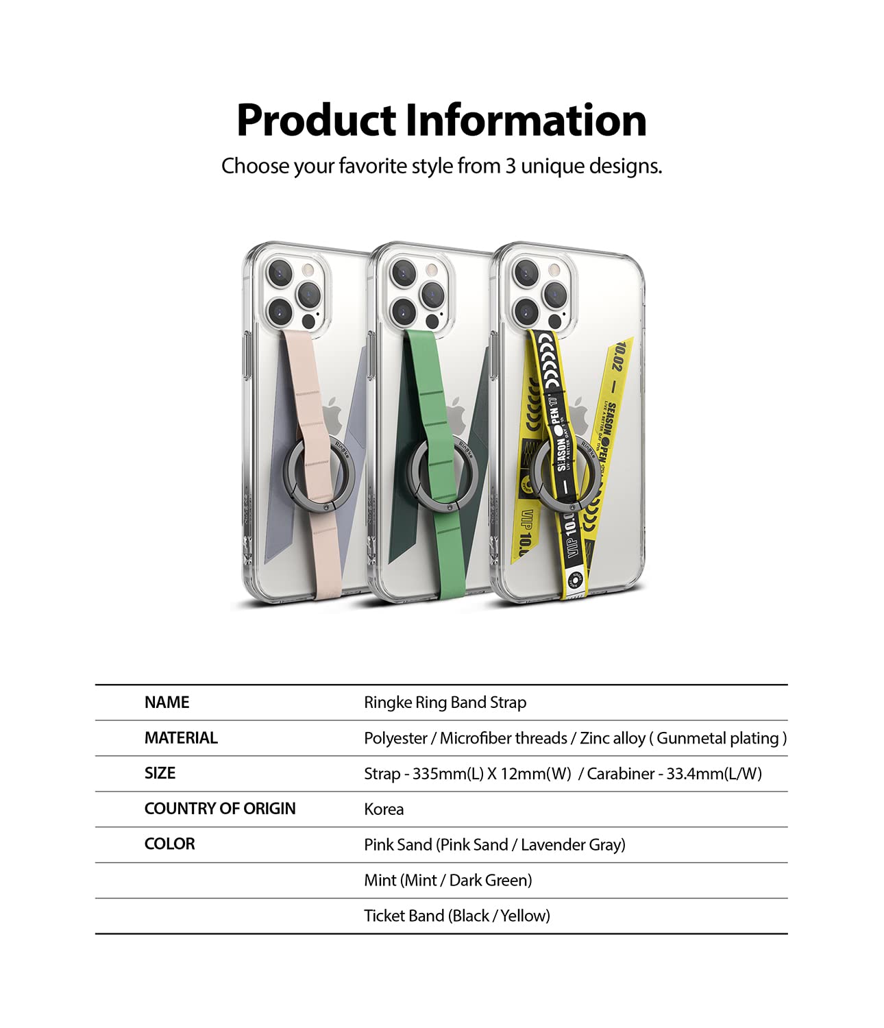 Ring Band Strap| Ticket Band