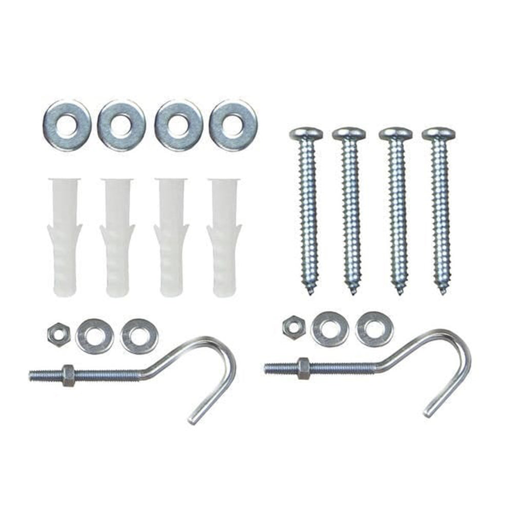 Projector Screen L-Bracket Ceiling or Wall Mount Hanging Universal Adjustable Extension with Hook Manual Kit 6