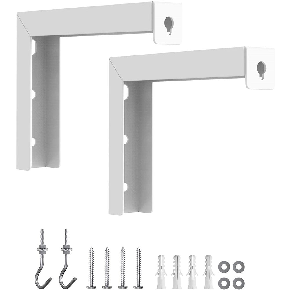 Projector Screen L-Bracket Ceiling or Wall Mount Hanging Universal Adjustable Extension with Hook Manual Kit 6