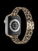 Apple Watch 41mm / 40mm / 38mm | Slim Milanese Loop Metal Watch Band| Leopard Design 1