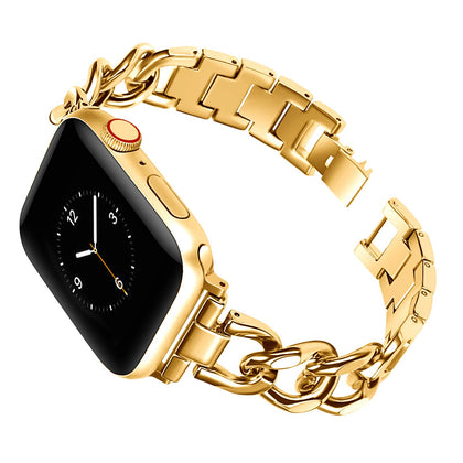 Stainless Steel Bands For Apple Watch Band 38mm 40mm 40mm 41mm For iWatch Series SE/8/7/6/5/4/3/2/1 Gold